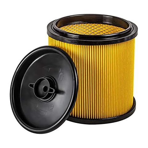 Vacmaster Standard Cartridge Filter & Retainer for Use With 5 to 16 Gallon Wet/Dry Vacs Cover