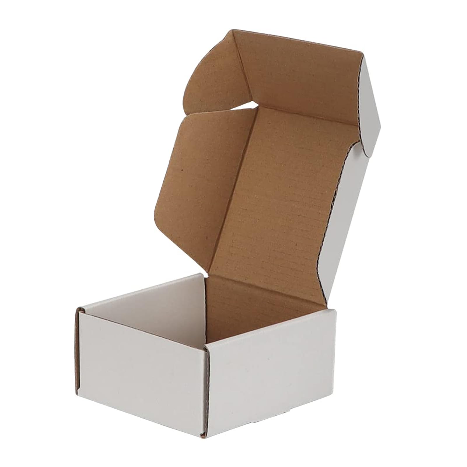 Boîte d'expédition blanche en carton ondulé pour protéger vos petits objets