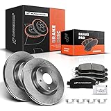 A-Premium 11.65 inch(295.91 mm) Front Vented Disc Brake Rotors + Ceramic Pads Kit Compatible with Select Nissan Models - Altima 2014 2015 2016 2017 2018 2019, 6-PC Set