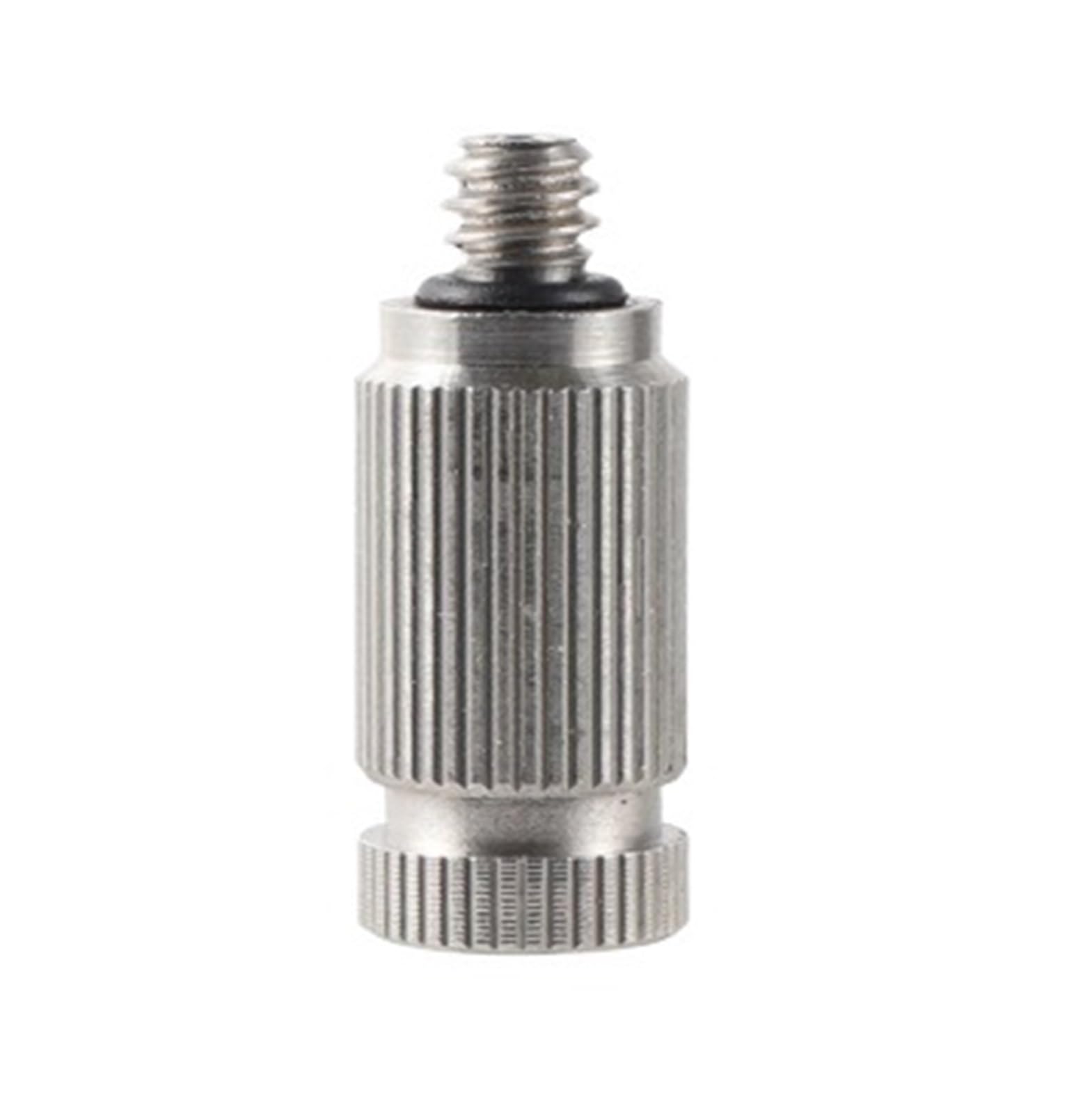 Varnok 0.4Mm Misting Nozzles High Pressure Stainless Steel Misting Nozzle With 3/16" Thread Atomizing Watering Cooling(0.4Mm)