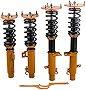 maXpeedingrods Coilover Kits for Ford Taurus Sedan for Mercury Sable Sedan 1996-2005 Shock Absorbers Struts Adj. Height