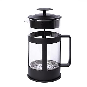 Classic French Press Coffee and Tea Maker | Borosilicate Glass Body with Protective Sleeve | BPA-Free Lid and Stainless Steel Strainer for Smooth Brews | Home, Office, and Travel Use (1000 ML)