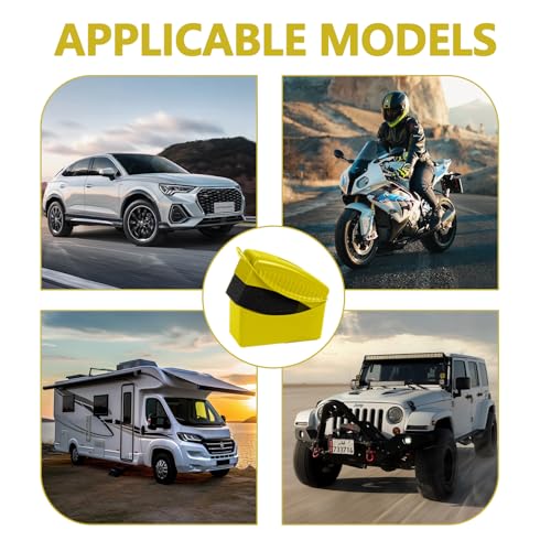 Image of 2PCS Tire Dressing Applicator, Car Tire Applicator Dressing Shine Sponge, Reusable Tire Dressing Applicator Pads with Lid, Wheel Applicator Foam for Car Detailing Cleaning (Yellow)