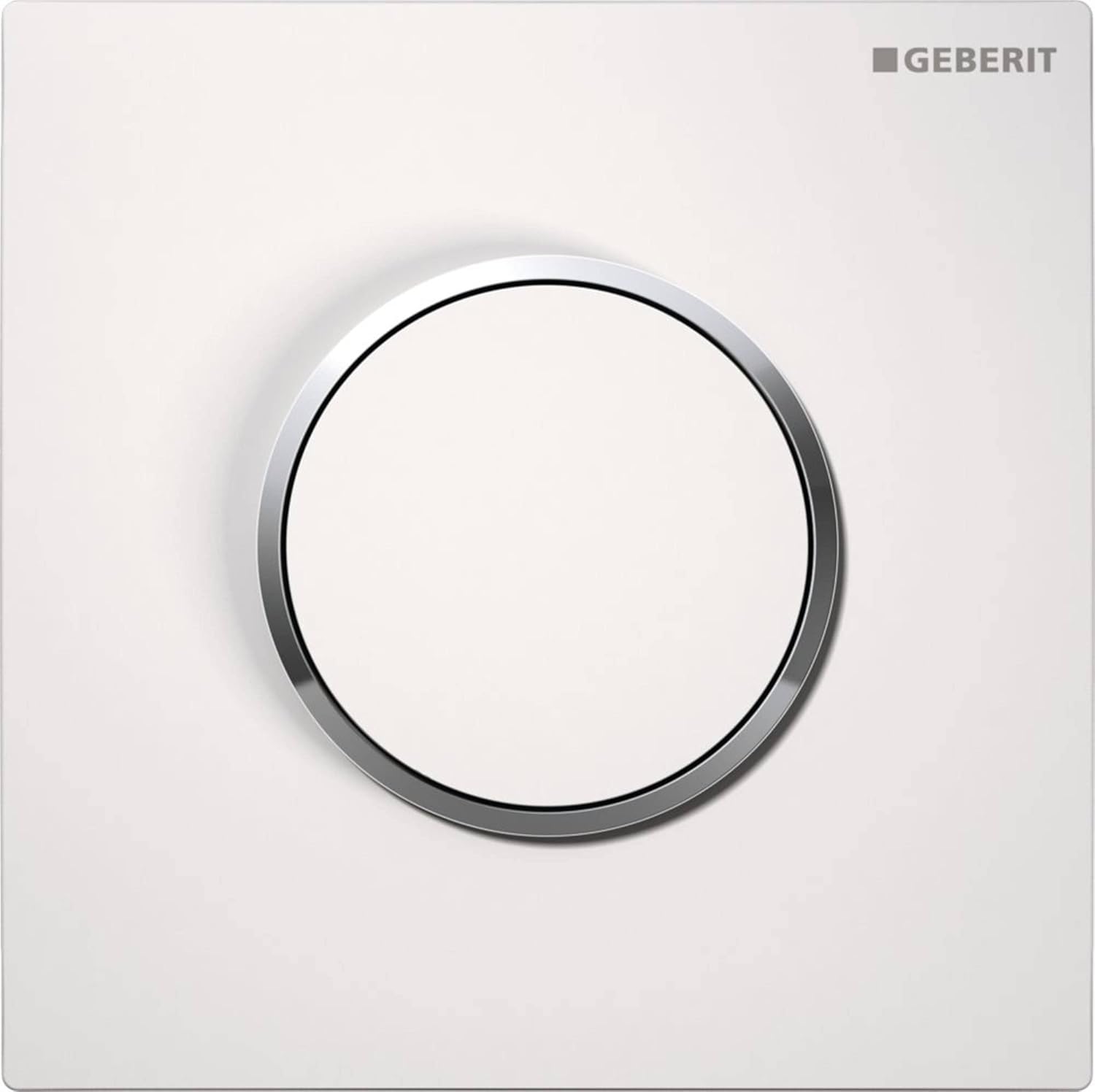 Geberit SIGMA10 HyTouch Urinal Manual Plastic Pneumatic 116015KJ1 White/Chrome-Plated