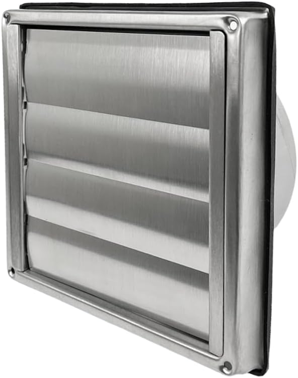 Abdeckblech Edelstahl 150x150mm Gebürstet - Mit Schrauben & Dübeln