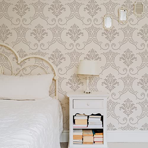 Stencilit® Baroque Wall Stencil For Painting - Xl 24X33.5 In | Victorian Wall Stencils For Painting Large Pattern | Damask Large Wall Stencils #TOP6