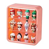 Perfekter Organisator. Vor dem Organisieren können Ihre Actionfiguren oder andere Sammlerstücke überfüllt, unordentlich und mit Staub bedeckt sein. Nach der Organisation werden sie ordentlich und ordentlich sein und leicht zu finden sein. Die Tür ist durch Magnete gesichert, sehr leicht zu schließen und zu öffnen.