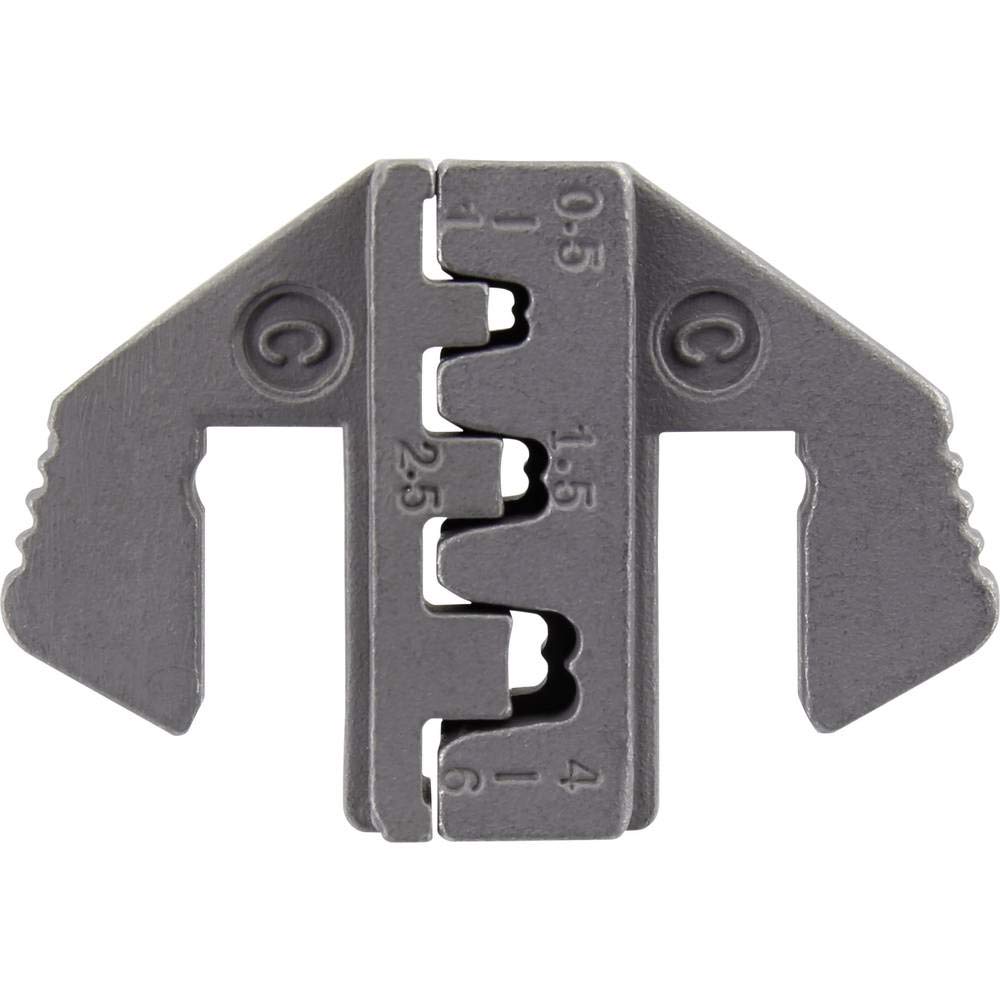 Toolcraft PLE-0C Crimping Inserts Flat Connector Crimp Range: 0.5 to 6 mm² Suitable for Brand (Pliers) PZ-500