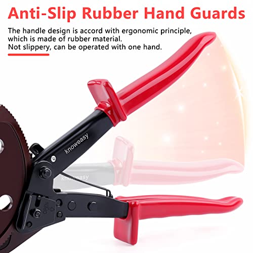 Knoweasy Cable Cutter And Ratchet Wire Cutter - Cuts Through Aluminum And Multi-Core Cables Up To 400Mm² With Precision And Ease, Ideal For Electrical Installations #TOP5