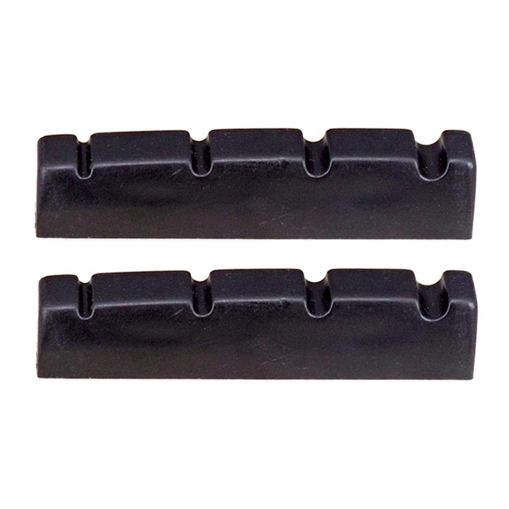 ATORSE 2 Pieces Slotted Nuts for 4 String Guitar Bass Replacement Parts Black-image-34