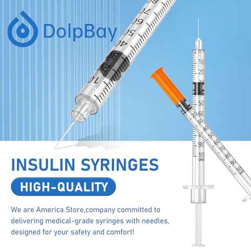 insulin syringe with needle 1cc 30g 51634 8mm - pack of 100 pcs