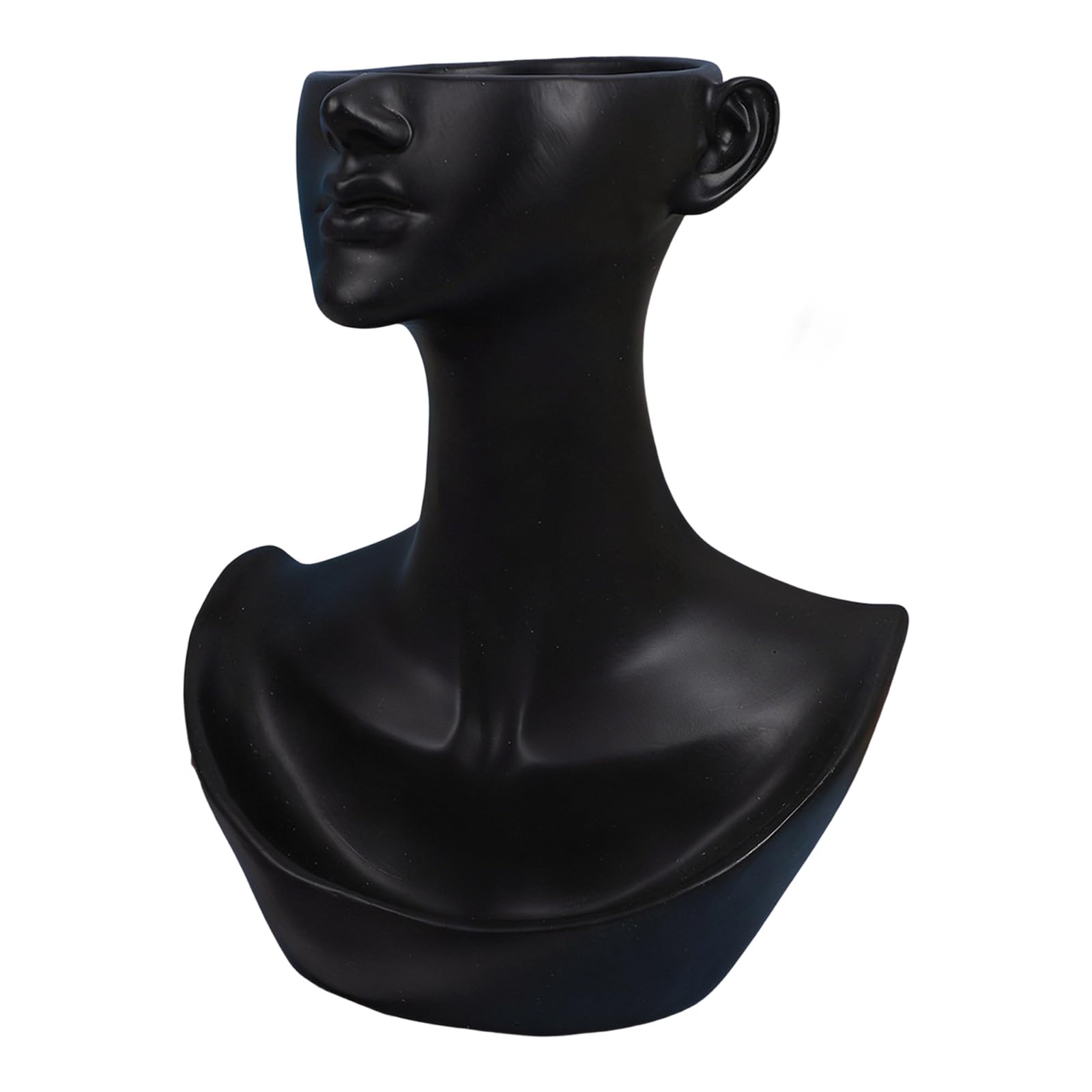 SXRQ Stylish Resin Bust Model for Presenting Necklaces Earrings Mannequin Head Display Stand for Chains Pendants Jewelry Display Model