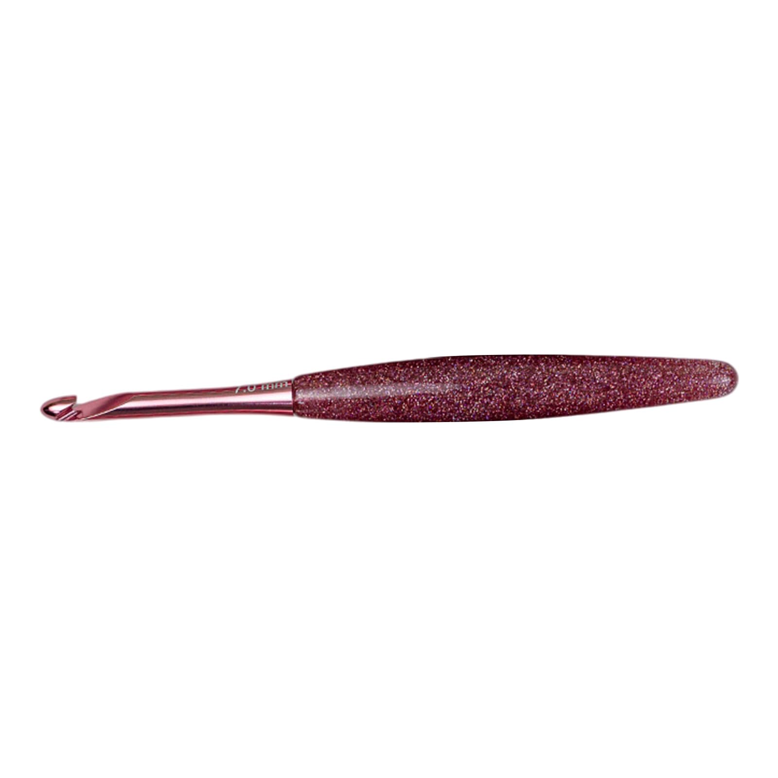 Ergonomic Resin Handle Crochet Hook Comfortable Grip Aluminium Needle for Knitting Crocheting Yarn Craft Ergonomic Hook