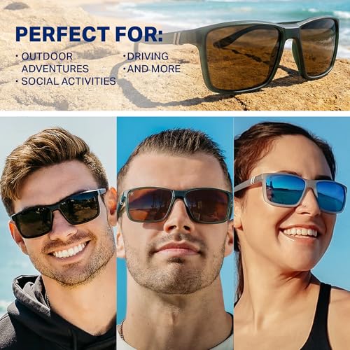 Image of Blenders Eyewear Mesa - Polarized Sunglasses - Modern Wraparound Frames - 100% UV Protection - For Men & Women