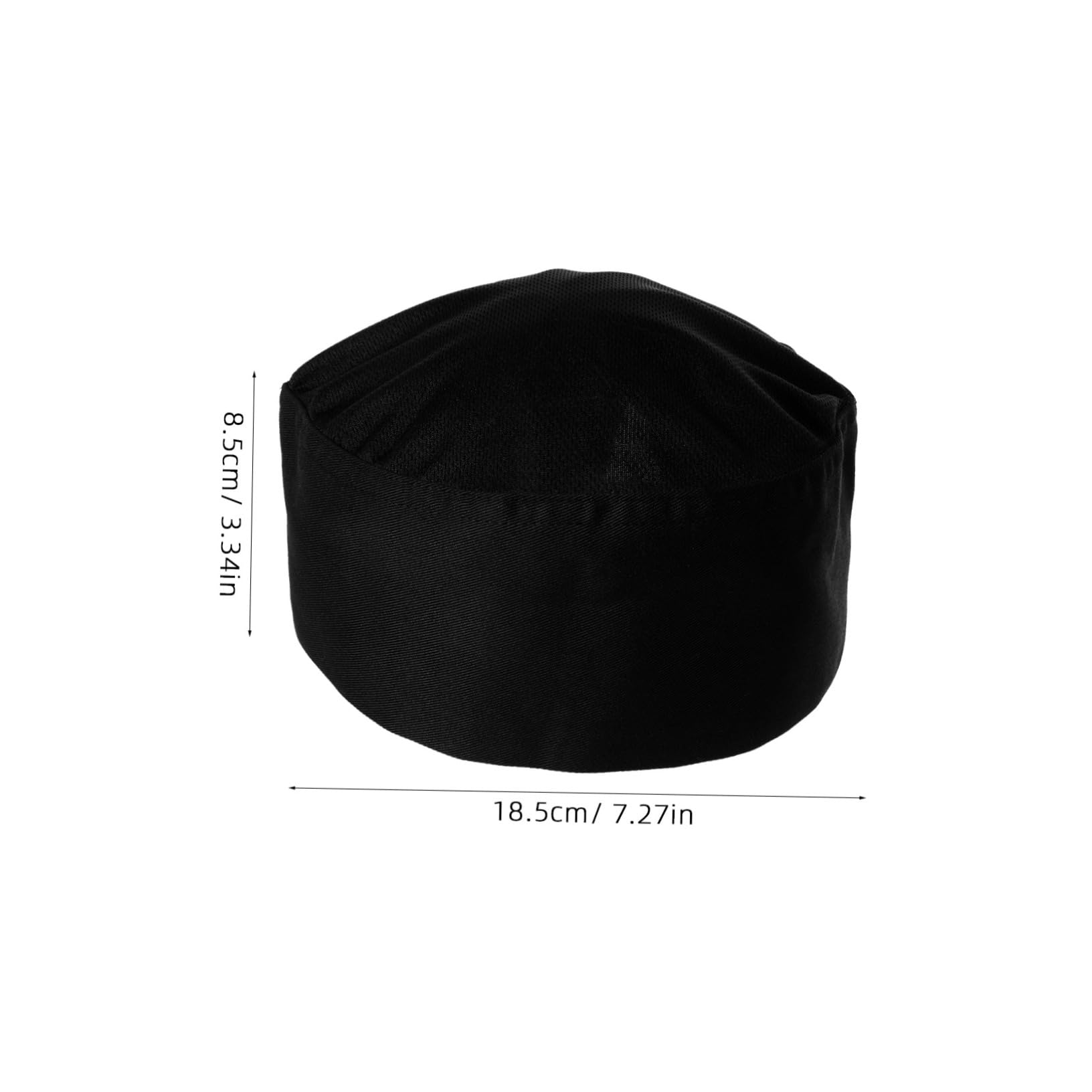 Holibanna Gorro De Trabajo De Cocina Gorro De Cocinero Sombrero De para Hotel Sombrero De Uniforme para Restaurante Sombrero De Cocinero De Cocina Algodón Black