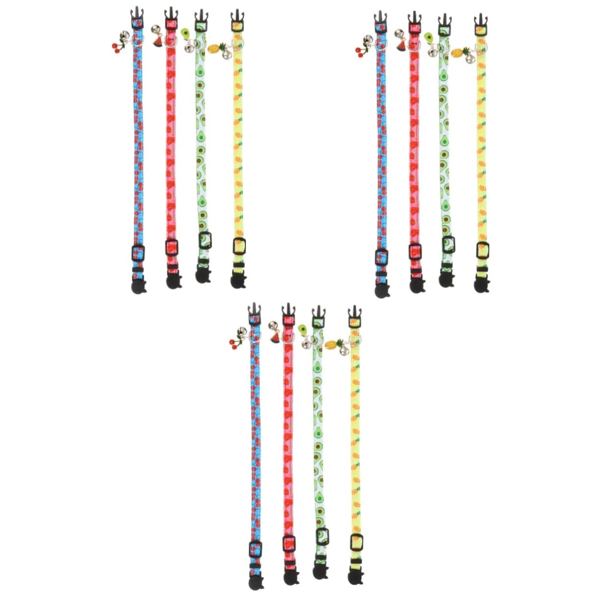 ABOOFAN 12 Stück Verstellbares Katzenhalsband Mit Glöckchen Haustierhalsband Für Katzen Sicherheitshalsband Material Bequeme Passform