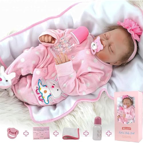 truly soft Reborn Baby Mädchen 55 cm Reborn Puppen Lebensecht 22 Zoll...