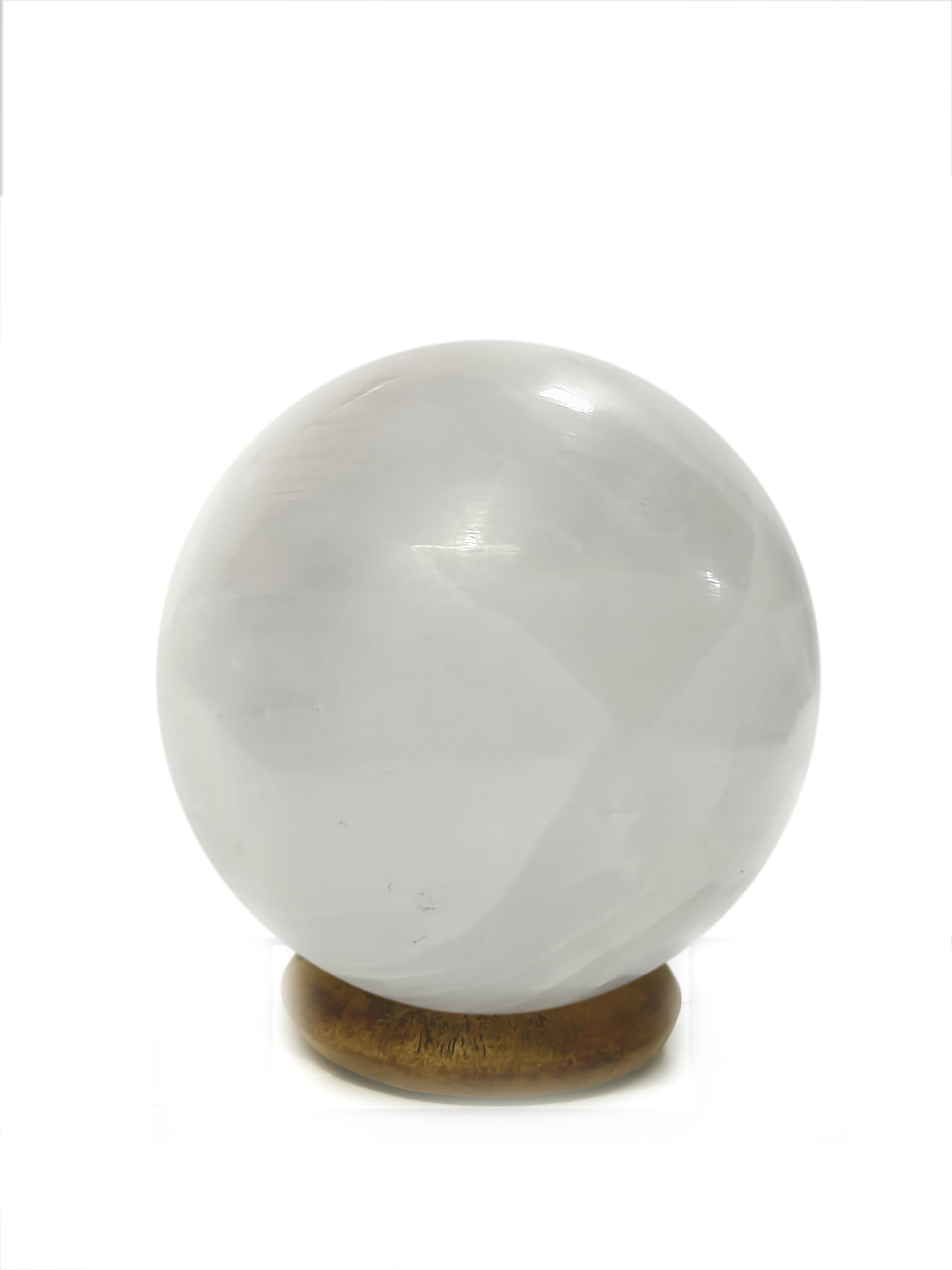 ASTROGHAR Natural White Selenite Crystal Ball Sphere 30 mm Reiki Healing-image-22