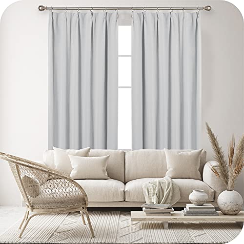 Umi 遮光カーテン1級 節電対策 おしゃれ 断熱 昼夜目隠し 四つのサイズ選択可 リビング用 保温 省エネ おしゃれ 寝室 UVカット 2枚セット 幅100cm丈110cm ホワイト