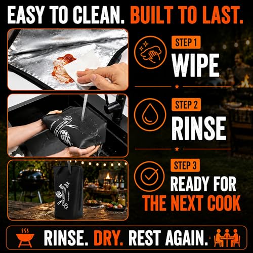 Image of BBQ Blanket for Resting Meat - 21.6 inch Insulated Meat Resting Bag | Odor-free leakproof TPU core; 5-layer insulation helps retain heat & moisture; wide-mouth design; reinforced handles & zipper