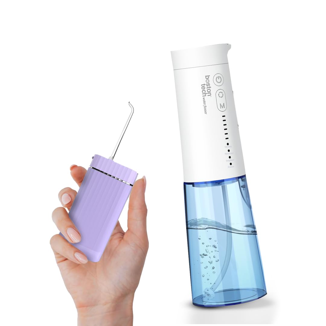 Compra Inteligente: Aquapik® One Irrigador dental + Aquapik® Mini en un Pack | Ahorra y Cuida Tu Salud Bucal en Casa y Viaje |Cubre diferentes necesidades bucales | Cuidado Premium (Purpura)