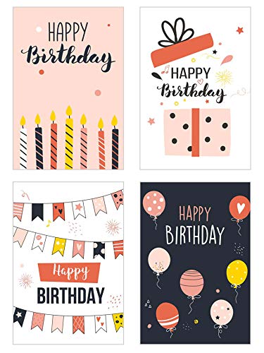 Biglietto D'auguri 12 Pz/set Biglietti Di Buon Compleanno Biglietto Di Auguri Con Carte Compleanno Pieghevoli