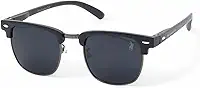 Óculos de Sol Polo London Club, estilo Club Master Quadrado Com Lentes Fume Preto contém com Case ECO, Unissex