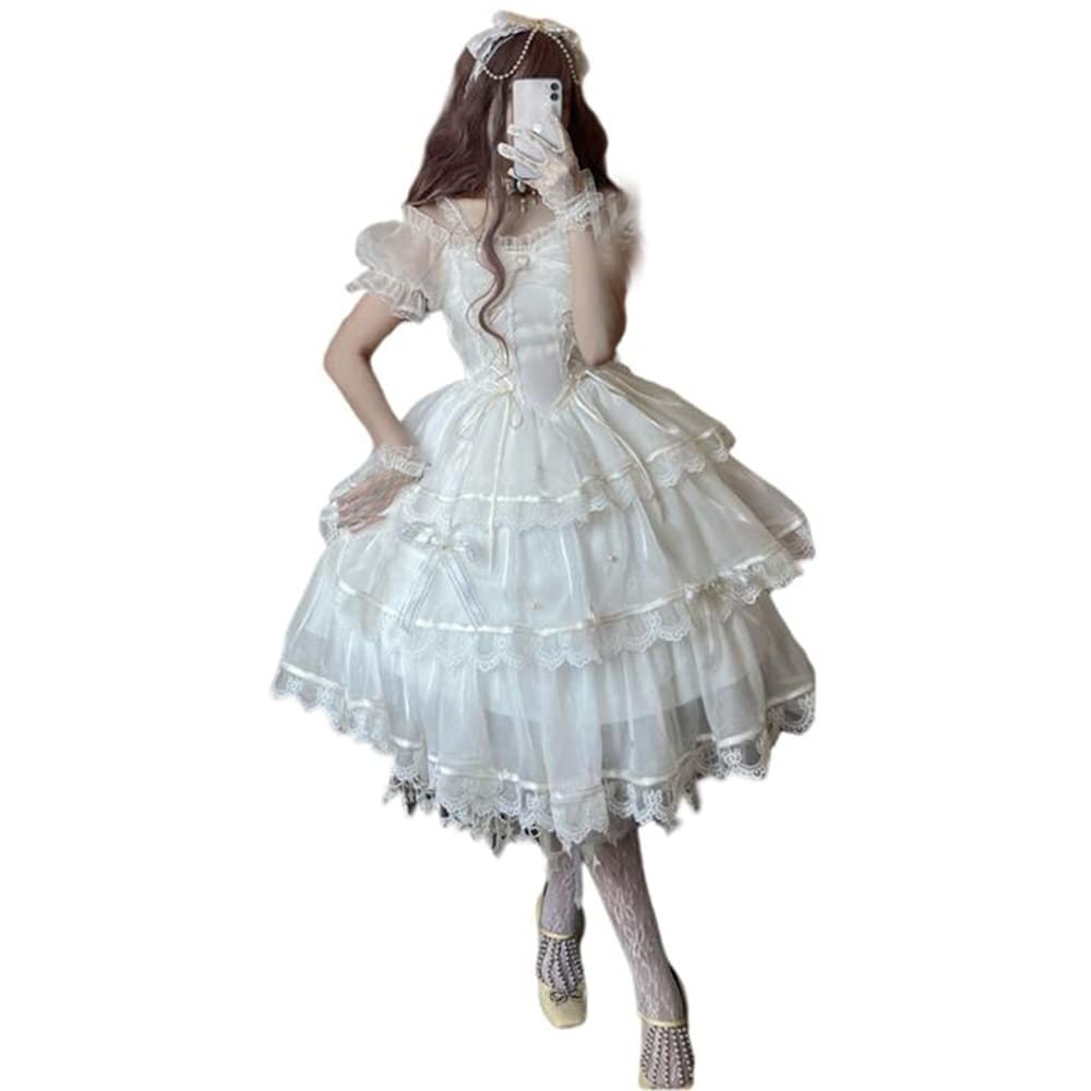 Amazon.co.jp: ワンピース ロリータ ゴスロリ コスプレ 衣装 半袖 ゆめ
