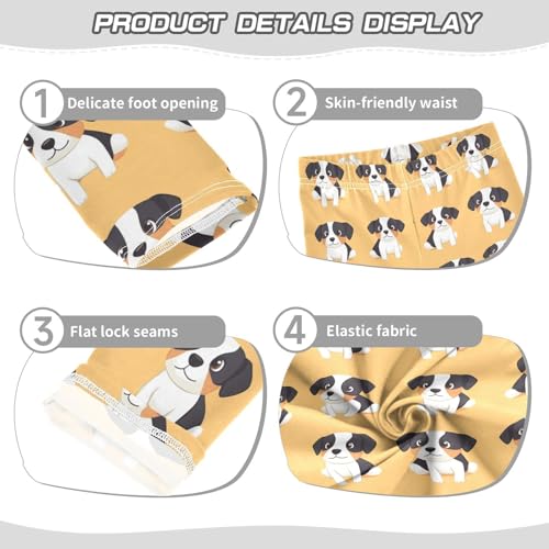 Dog Cute Animal Girls Casual Leggings for Kids Printed Long Pant Bottoms Stretch and Soft3