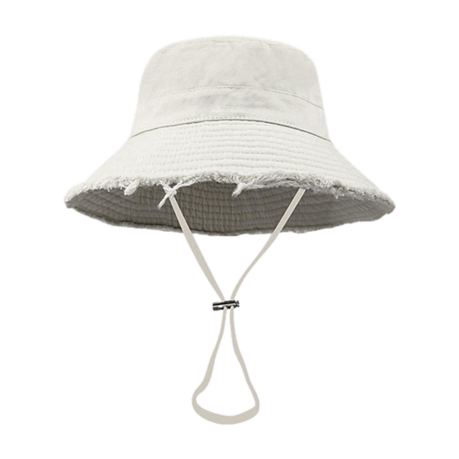 Chapeau De Seau Anti-UV - Protection Solaire Pour Randonnée, Plage, Pêche - Unisexe - Taille 56-58cm