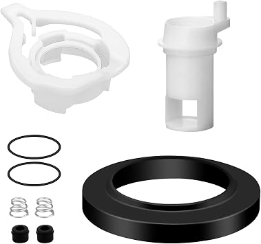 42049 RV Toilet Water Valve Kit for Thetford Aqua-Magic Style II - Complete Replacement Set with Reinforced Flange Seal to Stop Leaks - Fits Permanent Toilets 2008-2025