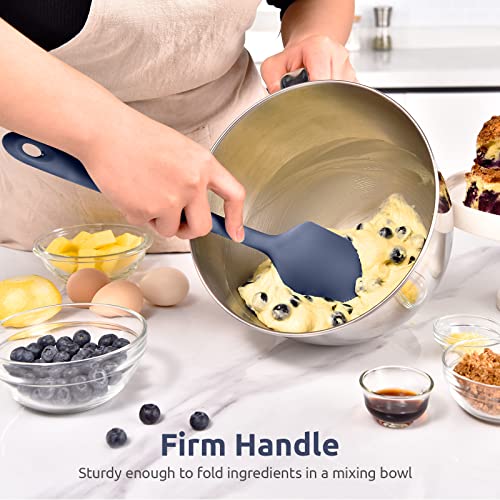 Image of U-Taste 14in Extra Large Silicone Spatula, 600F Heat Proof, Midnight Blue