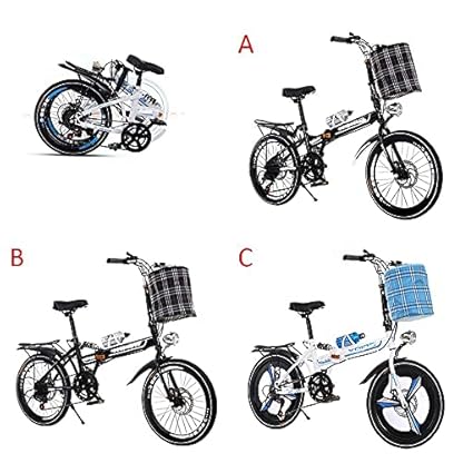 ZHJBD Worth Having - Faltendes Erwachsene Fahrrad, 26-Zoll-6-Gang-einstellbares Fahrrad, Doppel-Scheiben-Bremsschlitzdämpfer-Fahrrad, Farbe optional, geeignet für Jungen und Mädchen geeignet – Bild 3