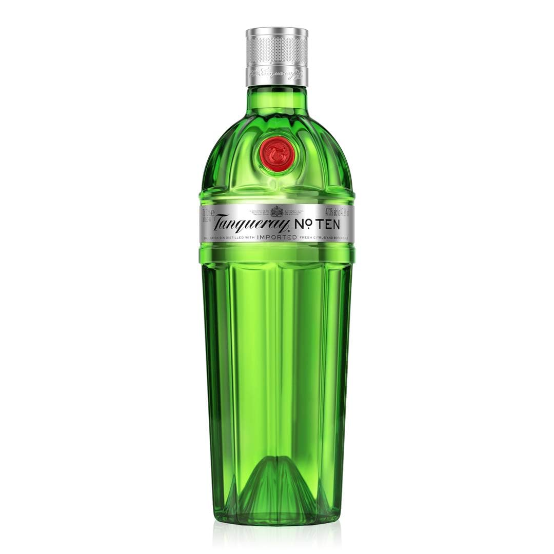 Tanqueray No. TEN Gin | 47.3% vol | 70cl | Award-Winning Ultra-Premium | Distilled with Citrus Fruits & Gin Botanicals | Distilled 4 Times | Enjoy with Ice & Tonic | Must-Have for Festive Gatherings