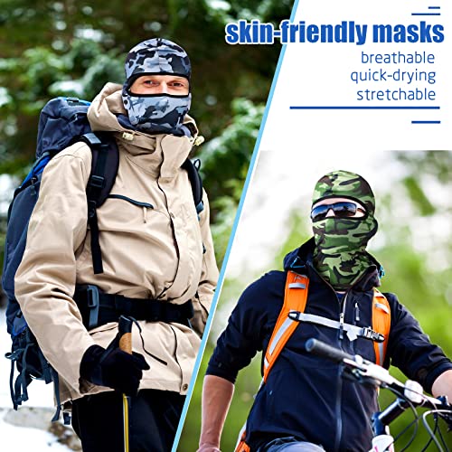 Image of 30 Pcs Balaclava Ski Face Mask Full Face Cover Mask UV Protection Cooling Neck Gaiter Summer for Men Women Winter Outdoor