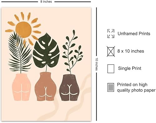 Miniatura 2 de Mid-century modern Bathroom Decor - Aesthetics Modern art - Powder room Contemporary art - Bathroom Wall Decor for Women - Woman Buttocks Wall Art