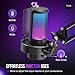 FIFINE Streaming Microphone Set and Gaming Headset, Condenser Mic Kit for PC with Metal Arm Boom, 7.1 Surround Sound Headphone with Control Box for PC, PS5(A8T+H13BP)