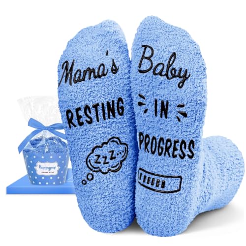 HAPPYPOP New Mom Gifts for Women - Pregnancy Socks for Pregnant Wife, Mother's Day Gifts...