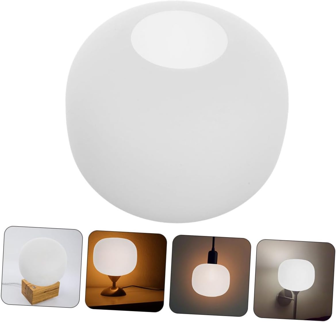 Cabilock Milky Frosted Glass Lampshade Sconce Replacement for Living Wall Light Easy Install Soft Glow Dormitory Home Decor