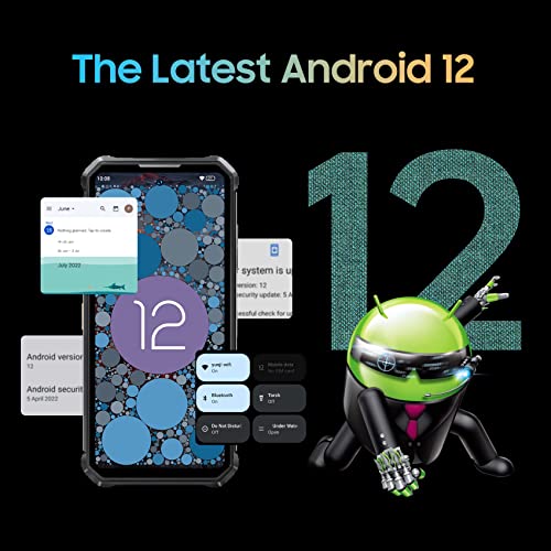 Oukitel Wp19 Rugged Smartphone Unlocked, 21000Mah Battery 8Gb 256Gb Android 12 Cell Phone, 64Mp Camera 20Mp Night Vision, 6.78" Fhd+ Rugged Phone, Waterproof Mobile Phone Unlocked 4G Dual Sim Otg Nfc #TOP6