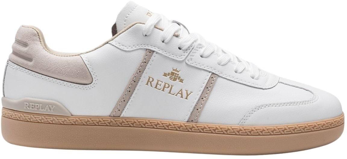 Replay Men's GMSD7 Trainers, 061 White, 41 EU, 061 White, 7 UK