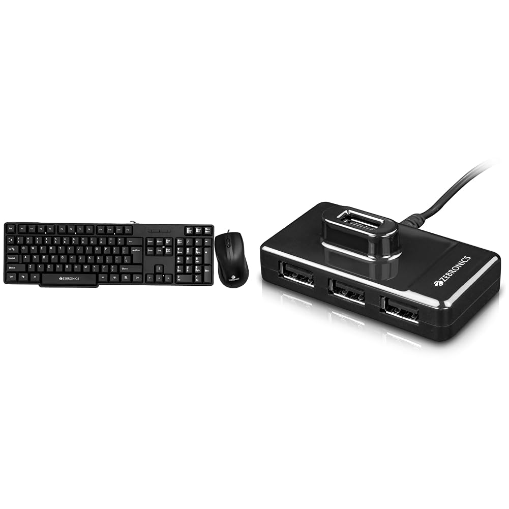 Zebronics Wired Keyboard and Mouse Combo with 104 Keys and a USB Mouse with 1200 DPI -JUDWAA 750 (B0BPRDV9HD) Amazon Price History, Amazon Price Tracker