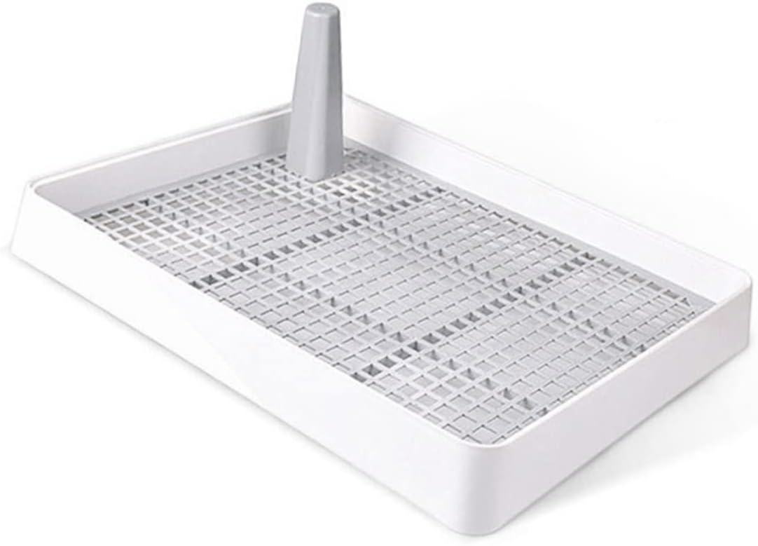 Splash-Proof Dog Urinal Tray for Corgis Thickened Indoor Potty Easy to Clean Plastic Dog Toilet PET Training Accessory for Puppies