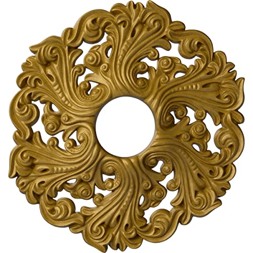 Image of Ekena Millwork CM19ORPGS Orrington Ceiling Medallion, Pharaohs Gold