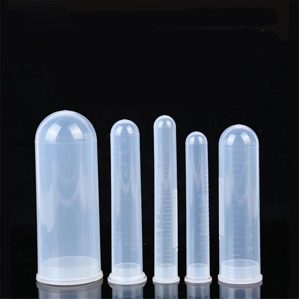 Tubes à centrifuger fond rond en plastique de 10/15/20/50/100/120 ml, 30/50/100 tubes essai avec bouchon Équipements de laboratoire