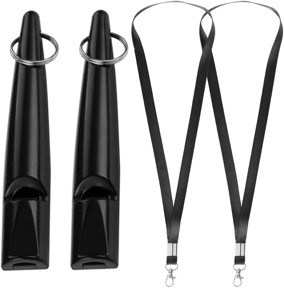 YUNSHANGHT 2 Set Dog Training Whistle,Dog whistle with Strap Lanyard