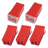 Car Female Terminals Link PAL Fuse 50A Red 5Pcs
