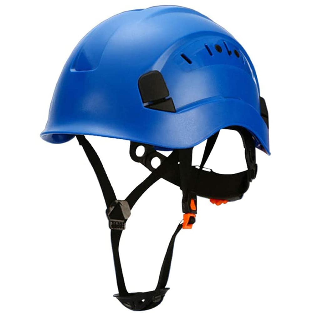 Casque d'escalade en extérieur Capuchon de sécurité Capuchon Dur Travaux de Sauvetage Hauts Casquette de Travail ABS de Haute qualité-Bleu