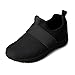 YOSFDC Toddlers Sneakers Boys Girls Tennis Shoes Kids' Slip on Shoes Fashion Walking Non-Slip Shoe for Toddlers/Little Kid Black Size 13.5