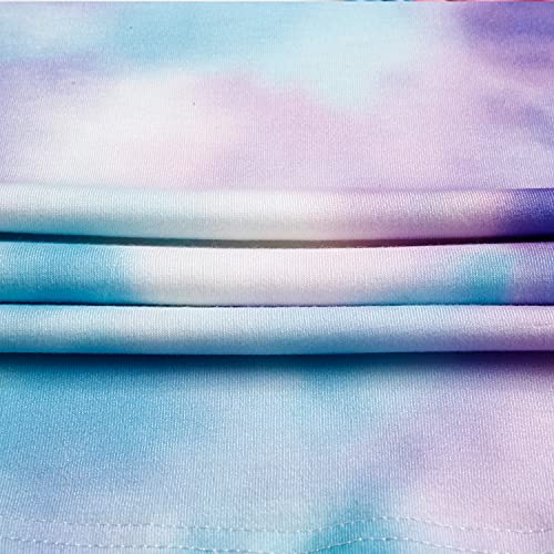Girls Tie Dye Clothes Outfits Two Piece Set Jogger Suits Sweatsuits Tracksuits Sweatshirts Tops Hoodies Shorts Sets Size 10 #TOP3
